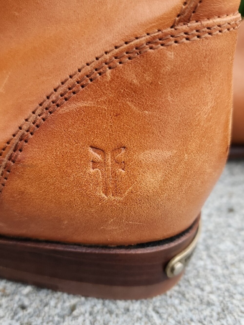 Frye Ankle Boots Side Zipper Size 8 B - Picture 8 of 16
